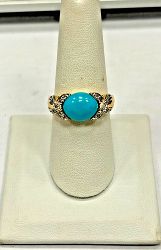 Karat gelbgold türkis und - 14,