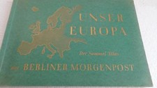 Sammel KARTEN/BILDERATLAS "UNSER EUROPA", 30 Kartenteile 1xfehl., sehr gut!