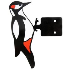 Edelstahl Specht Attrappe