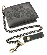 echt Leder Biker Geldbörse