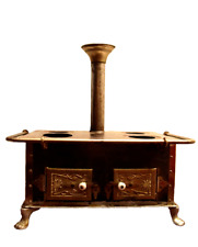 Miniatur Puppenstube Puppenhaus Herd Ofen antik