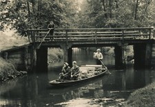 06-217 Ansichtskarte Lübbenau Spreewald Kahnfahrt Brandenburg Lausitz DDR
