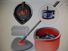 Bodenwischer Rotation Wischsystem Eimer + Wischer + 10 Wischbezüge