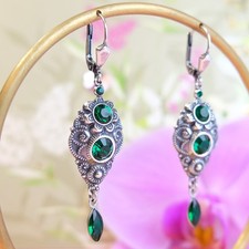 Jugendstil Ohrhänger Silber