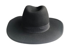 Herren Hut  Outdoorhut  von HM  100 % Wolle schwarz Gr L/58