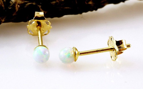 585 gold kleine ohrstecker - kleine, mit