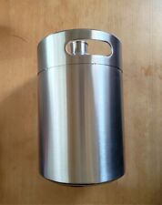 4 Stück Bierfass Edelstahl KEG 5l, ohne Deckel, Transportschaden