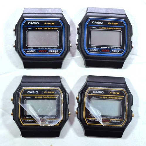 Casio 91w konvolut uhren - konvolut, 4x