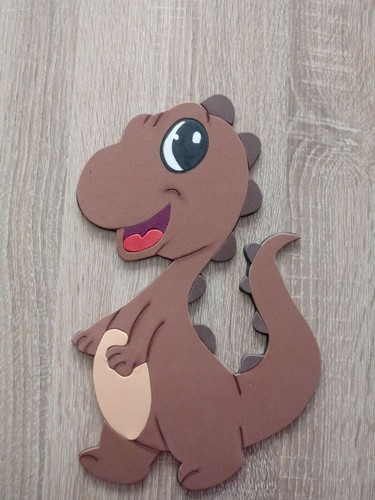 Moosgummi dino figur - moosgummi,