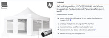 Faltpavillon 5x5 m PROFESSIONAL Alu 50m, feuersicher