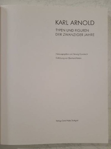 Karl arnold bildband - karl,