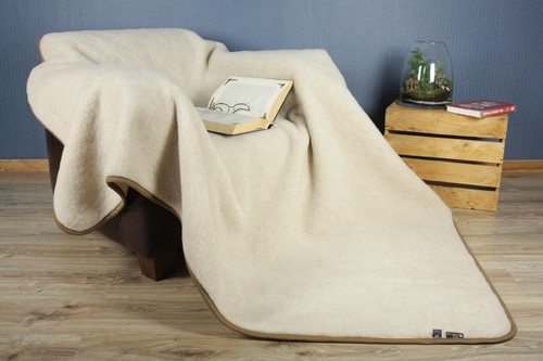 Merinowolle pure decke - merinowolle,