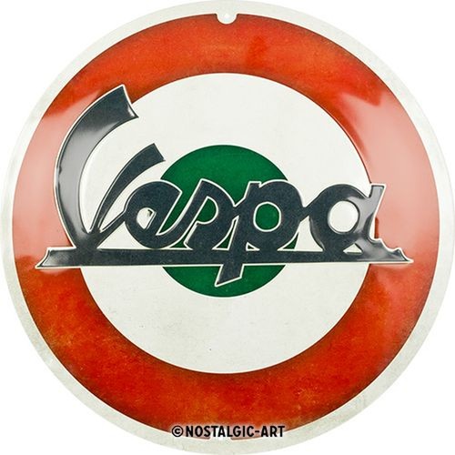 Relief blechschild vespa - relief-blechschild, "vespa