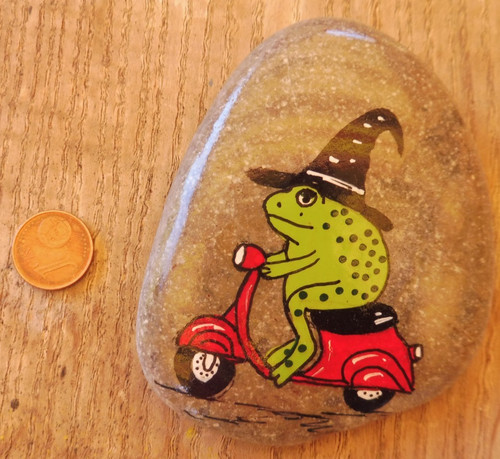 🍀Glücksstein🍀Frosch