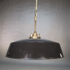 SIEMENS Emaille Lampe XXL Art