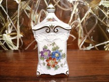 GEROLD Porzellan Germany  - schöne kleine Vorratsdose mit Deckel - Blumendekor