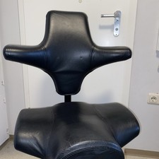 Hag Bürodrehstuhl Capisco 8106 Bezug Leder schwarz  AKTION