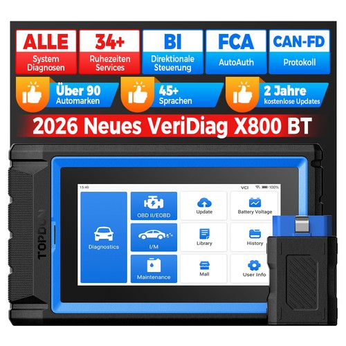 Topdon veridiag x800 obd2 - veridiag,