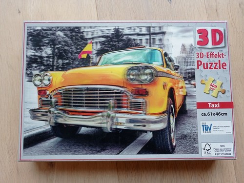 Taxi puzzle 500 - 🧩3d,