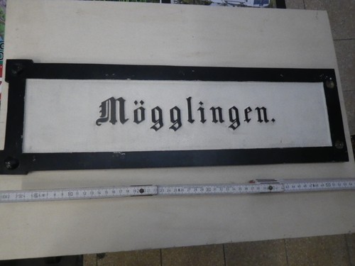 Schild stechschild alu bahnhof - schild,