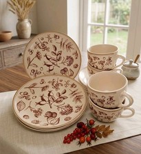 12-tlg Kaffeeservice Rubin