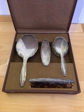 Frisierset Jugendstil Antik Vintage Silber 3teilig