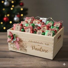 Adventskalender Holzkiste