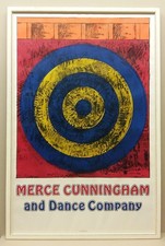 Jasper JOHNS (1930) Merce CUNNINGHAM - Original Vintage Plakat 1968 " TARGET "