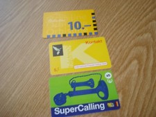 #HE1784-3 Telefonkarten Orbisline Prepaid Callingcard Kontakt SuperCalling IDT