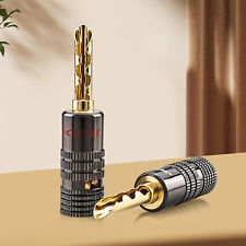 Vergoldet Hohl Bananenstecker