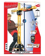 Dickie Toys 203462412 - Mega Crane, Kabelgesteuerter Kran, 120 cm hoch