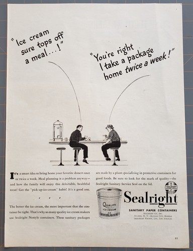 1945 sealright sanitary paper - 1945,