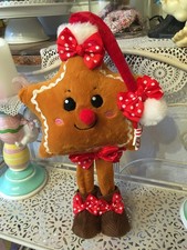 Lebkuchen Sternchen Lolli Candy rot Schleifen n. Tilda Art Landhaus NEU