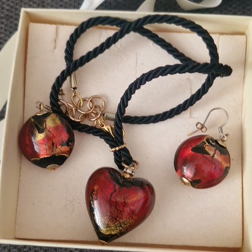 Murano glas schmuckset mit - murano,