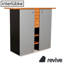 Interlübke Holz Sideboard Braun Grau Schwarz Schrank Schubladen