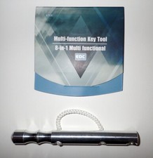 Kubotan (Schlagkraftverstärker), Aluminium + Roxon Multitool Scorpion, neu!