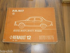 RENAULT 12 R12 1975 original ERSATZTEIL KATALOG ETK 6.Auflage WERKSTATT HANDBUCH