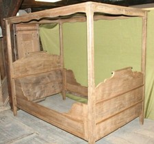 Biedermeier-Himmelbett, Eiche