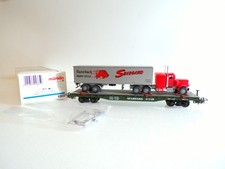 Märklin H0 4865 US Flachwagen SEABOARD 47149 mit LKW in OVP BH1460