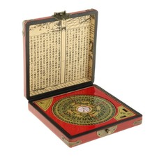 Asiatisches Haus Vintage Feng Shui Luo Pan Chinesischer Kompass W / Hölzerner