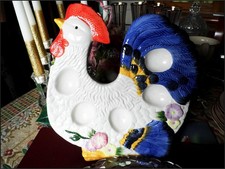 Eierplatte für 5 Eier Keramik