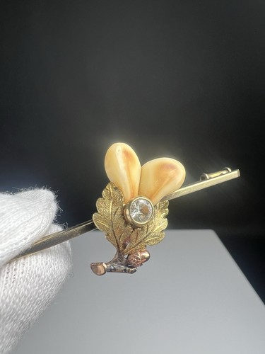Brosche 333 gold grandel - brosche,