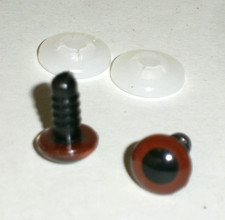 Teddyaugen Kunststoffaugen braun 10mm Sicherheitsaugen Steiff Augen Teddybär 5