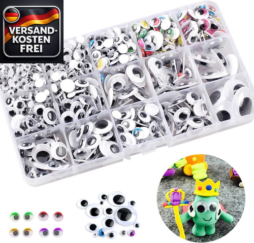 Wackelaugen set 1200 stück - set,