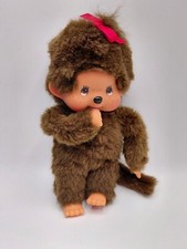 Monchichi Mädchen mit roter Schleife von Sekiguchi 18 cm Monchhicih