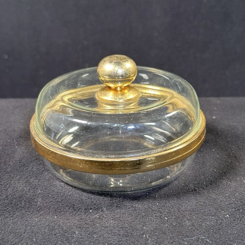 Schmuckdose glas gold - glas,