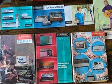 Grundig Revue Werbung, Audio Kataloge, Retro, Vintage, Tonband Katalog