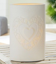 Leuchte Porzellan Herz