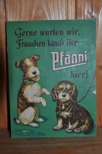 Altes Reklameschild Pfanni,Hunde,Tiere,Tante Emma Laden,Lebensmittel