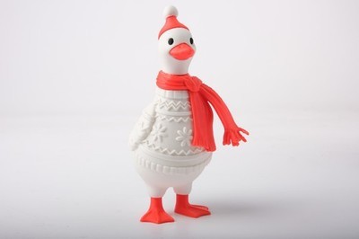 Winter gans figur mit pullover - winter-gans,